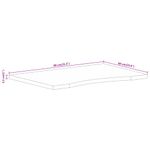 Casa si Gradina - Mobilier - Feronerie si accesorii mobila - Blat birou cu decupaj curbat 80x60x2,5 cm lemn masiv mango brut - Infinity.ro