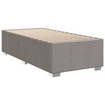 Casa si Gradina - Mobilier - Paturi si accesorii - Paturi - Pat box spring cu saltea, gri taupe, 80x200 cm, textil - Infinity.ro