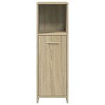 Casa si Gradina - Mobilier - Seturi de mobilier - Seturi baie - Set mobilier de baie, 4 piese, stejar sonoma, lemn prelucrat - Infinity.ro