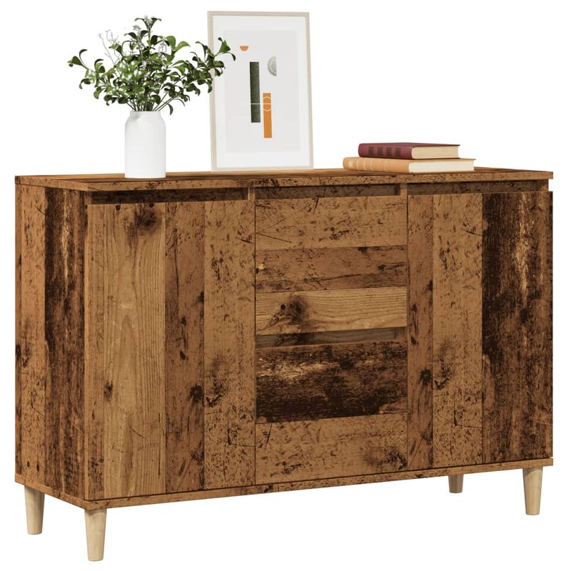 Casa si Gradina - Mobilier - Comode si corpuri - Comode - Dulap, lemn vechi, 102x35x70 cm, lemn prelucrat - Infinity.ro