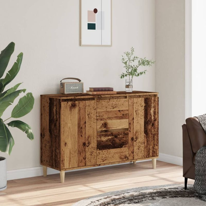 Casa si Gradina - Mobilier - Comode si corpuri - Comode - Dulap, lemn vechi, 102x35x70 cm, lemn prelucrat - Infinity.ro