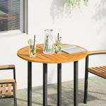 Casa si Gradina - Constructii - Lemn constructii - Placi lemn - Blat de masa rotund, Ø80x2,2 cm, lemn masiv de acacia - Infinity.ro