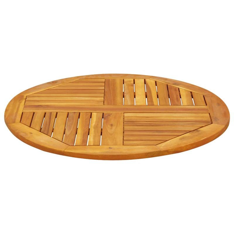 Casa si Gradina - Constructii - Lemn constructii - Placi lemn - Blat de masa rotund, Ø80x2,2 cm, lemn masiv de acacia - Infinity.ro