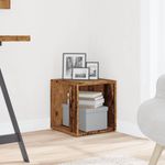 Casa si Gradina - Mobilier - Mese si birouri - Mese living - Masuta laterala, lemn vechi, 33x33x34 cm, lemn prelucrat - Infinity.ro
