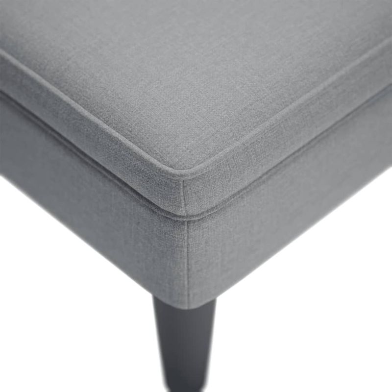 Casa si Gradina - Mobilier - Scaune si fotolii - Fotolii - Sezlong cu perna si cotiera dreapta, gri deschis, textil - Infinity.ro