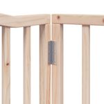 Petshop - Accesorii petshop - Culcusuri si custi - Custi interior si exterior - Poarta de caini pliabila cu usa, 4 panouri, 320 cm, lemn plop - Infinity.ro