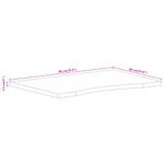 Casa si Gradina - Constructii - Lemn constructii - Placi lemn - Blat birou cu decupaj curbat 90x60x2,5 cm lemn masiv mango brut - Infinity.ro