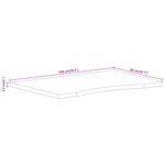 Casa si Gradina - Constructii - Lemn constructii - Placi lemn - Blat birou cu decupaj curbat 100x50x2,5cm lemn masiv mango brut - Infinity.ro