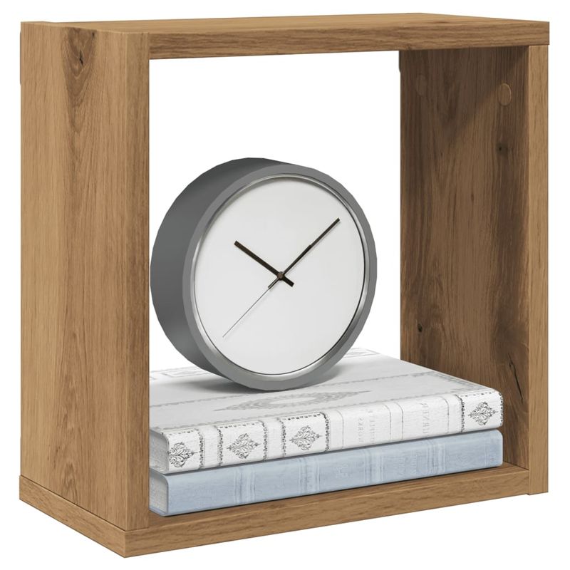 Casa si Gradina - Mobilier - Biblioteci si rafturi - Rafturi - Rafturi de perete cub 6 buc. stejar artizanal, 30x15x30 cm lemn - Infinity.ro