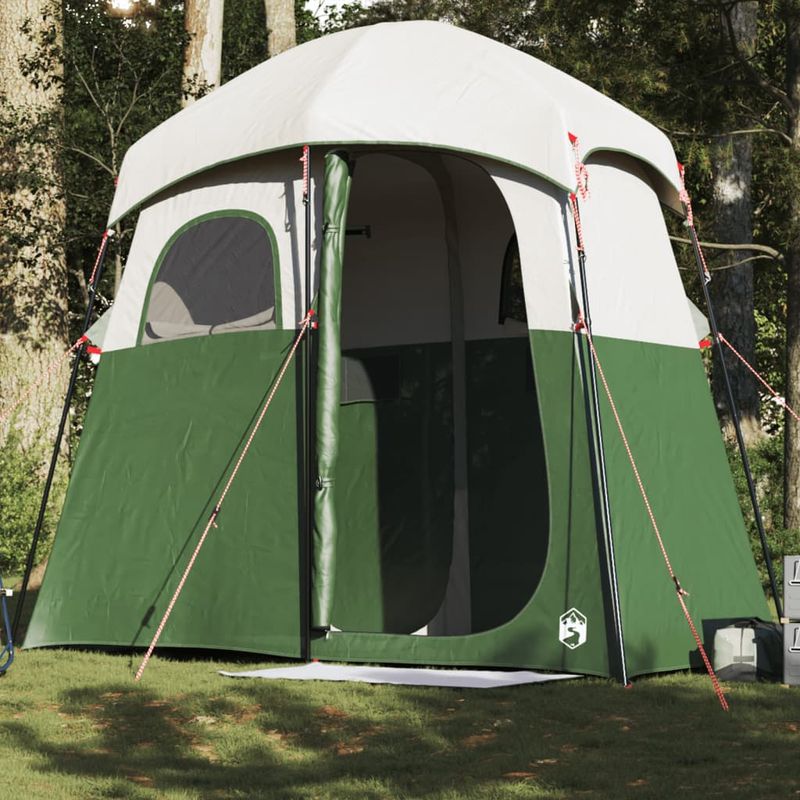 Sport si Outdoor - Camping - Corturi camping - Cort de dus pentru 2 persoane, verde, impermeabil - Infinity.ro