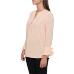 Fashion, accesorii si bijuterii - Femei - Imbracaminte femei - Camasi si bluze femei - Bluza dama Calvin Klein S02TG53A, XL INTL, Roz - Infinity.ro
