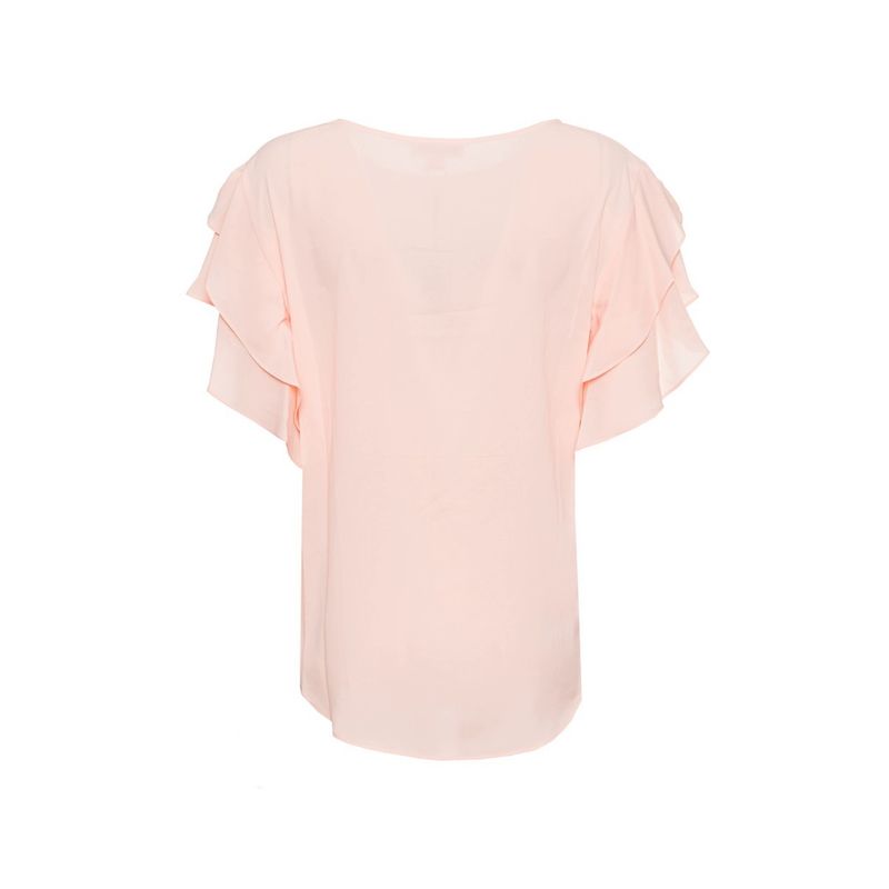 Fashion, accesorii si bijuterii - Femei - Imbracaminte femei - Camasi si bluze femei - Bluza dama Calvin Klein S82TG95A, M INTL, Roz - Infinity.ro