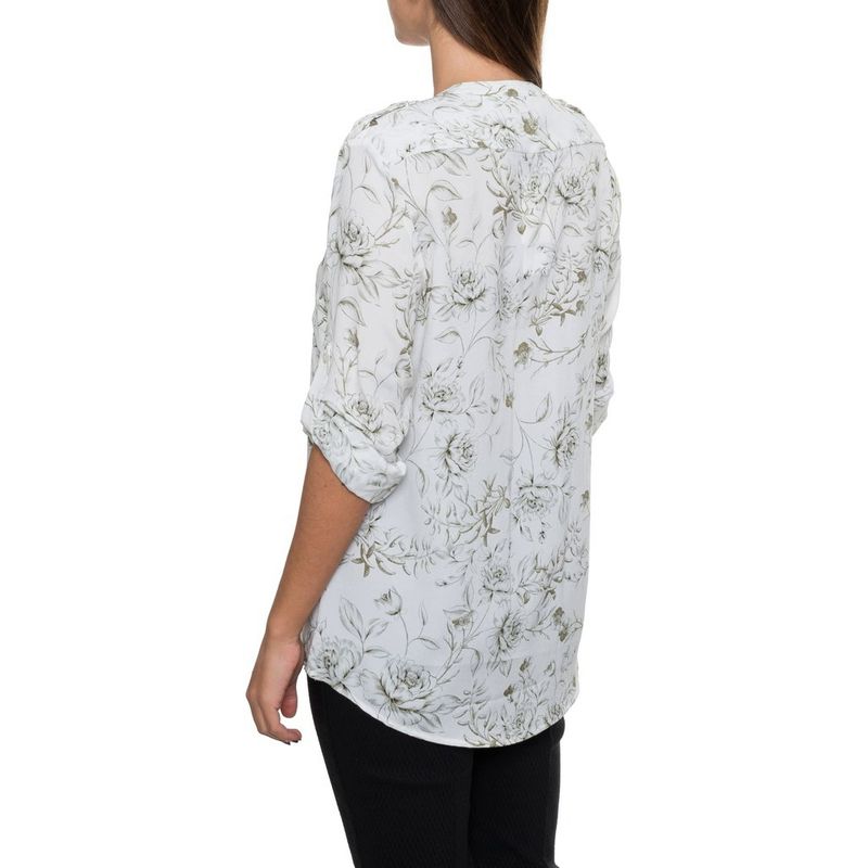 Fashion, accesorii si bijuterii - Femei - Imbracaminte femei - Camasi si bluze femei - Camasa dama Calvin Klein M0BA9547, S INTL, Alb - Infinity.ro