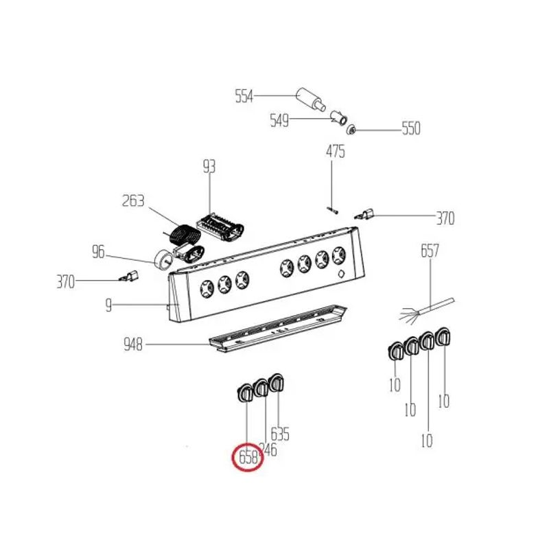 Electronice si Electrocasnice - Aragazuri, cuptoare si hote - Accesorii aragazuri, cuptoare si hote - Accesorii cuptoare si plite - Buton aragaz programator Beko 250316110 Original - Infinity.ro