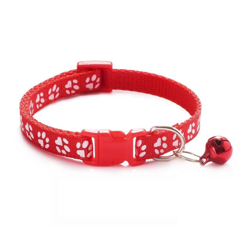 Petshop - Accesorii petshop - Zgarzi, lese si hamuri - Zgarzi - Zgarda ajustabila cu clopotel pentru caini si pisici, 18-32cm, Rosu - Infinity.ro