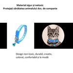 Petshop - Accesorii petshop - Zgarzi, lese si hamuri - Zgarzi - Zgarda ajustabila cu clopotel pentru caini si pisici, 18-32cm, Verde - Infinity.ro