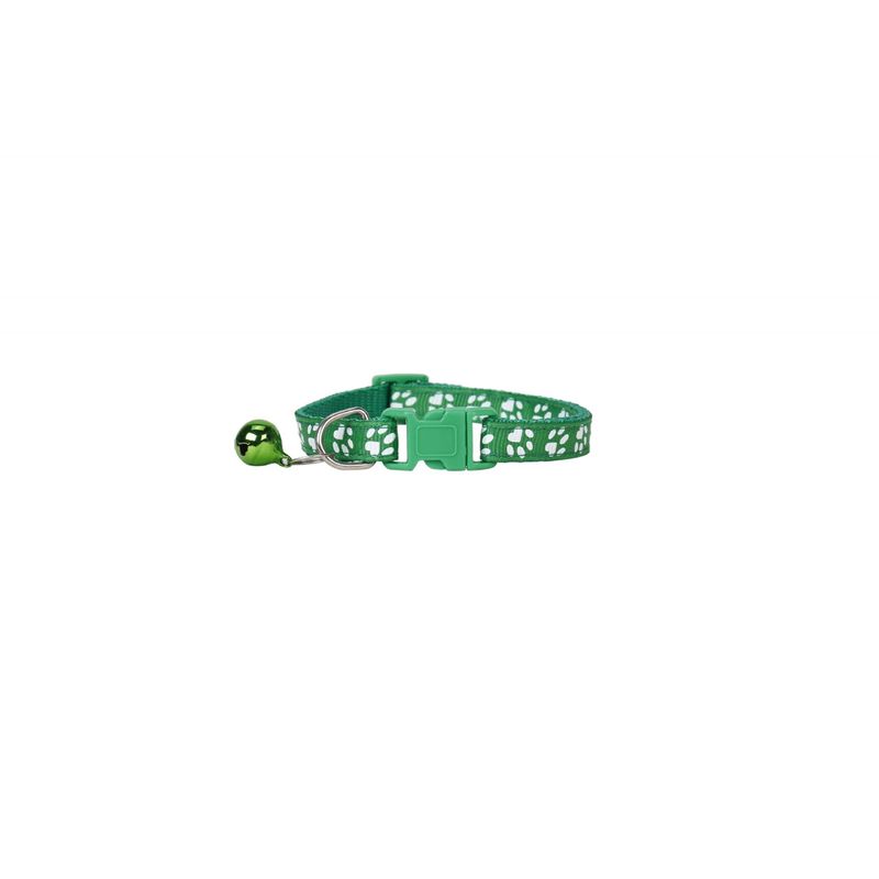 Petshop - Accesorii petshop - Zgarzi, lese si hamuri - Zgarzi - Zgarda ajustabila cu clopotel pentru caini si pisici, 18-32cm, Verde - Infinity.ro