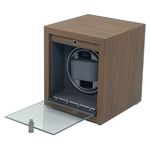 Fashion, accesorii si bijuterii - Barbati - Bijuterii barbati - Ceasuri barbati - Cutie intors ceasuri automatice, 1 compartiment, lumini LED, modern si elegant, 5 moduri, 4 programe rotatie, lemn - Infinity.ro