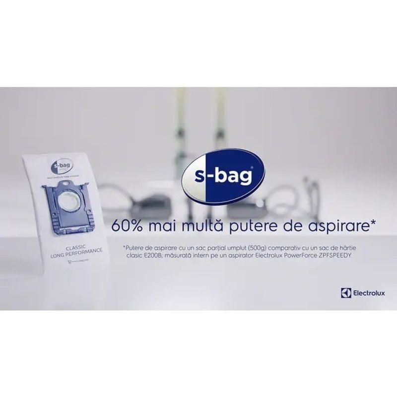 Electronice si Electrocasnice - Ingrijirea locuintei - Aspiratoare - Set 12 saci aspirator s-bag Philips E201SM Long Performance 9001684811 - Infinity.ro