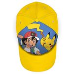 Fashion, accesorii si bijuterii - Copii - Accesorii copii - Caciuli si palarii copii - Sapca copii Pokemon, 52 EU, Galben - Infinity.ro
