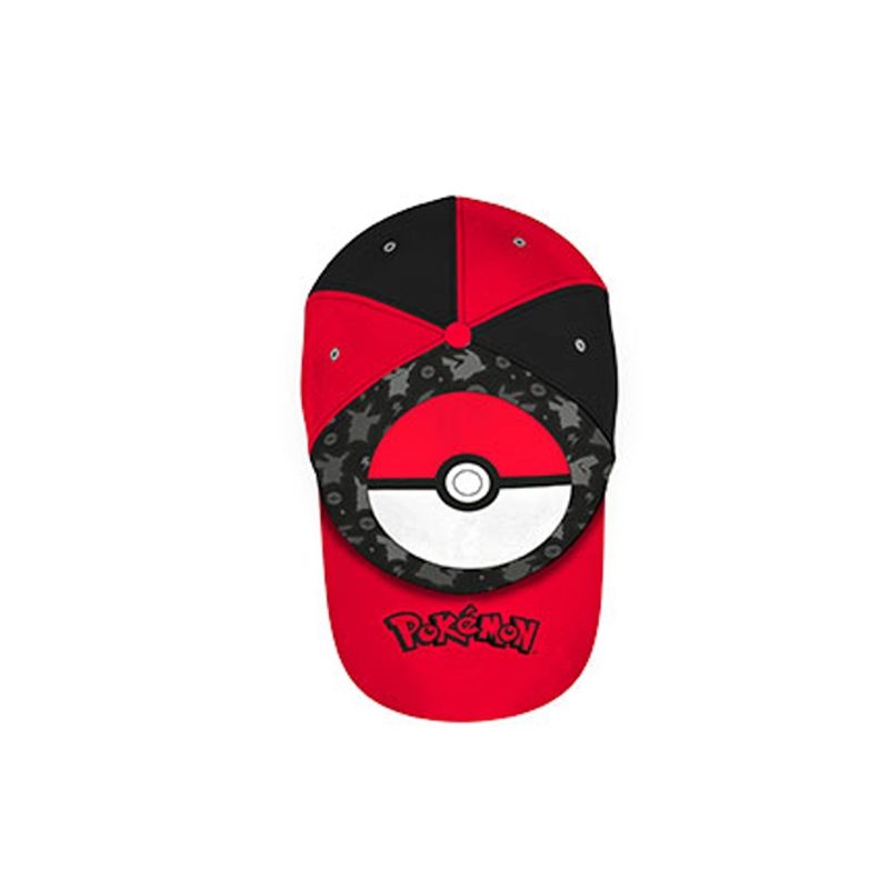 Fashion, accesorii si bijuterii - Copii - Accesorii copii - Caciuli si palarii copii - Sapca copii Pokemon, 54 EU, Rosu - Infinity.ro