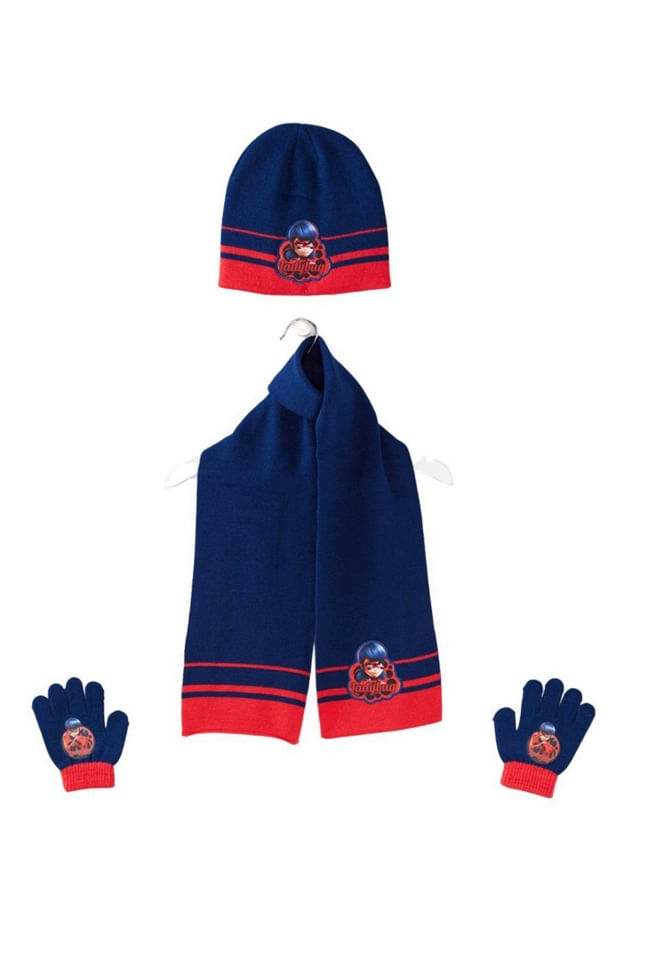 Set caciula-fular-manusi Miraculous Ladybug, ONE SIZE