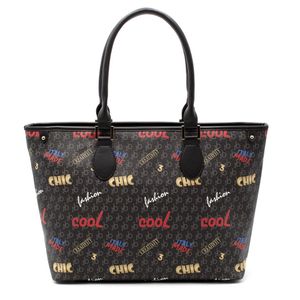 Geanta Shopper Roccobarocco Cassiopea, 39 x 32 x 14 cm Negru 39 x 32 x 14 cm