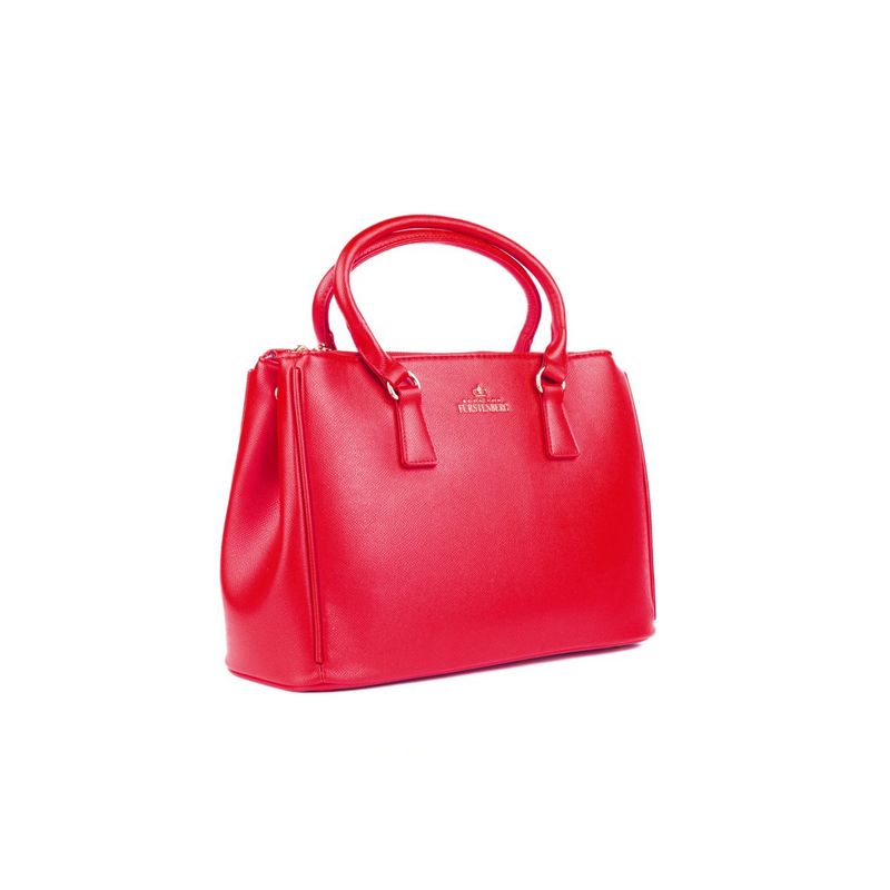 Fashion, accesorii si bijuterii - Femei - Accesorii femei - Genti si rucsacuri femei - Geanta dama Egon Von Furstenberg EVF0622, 28 x 19,5 x 12 cm, Rosu - Infinity.ro