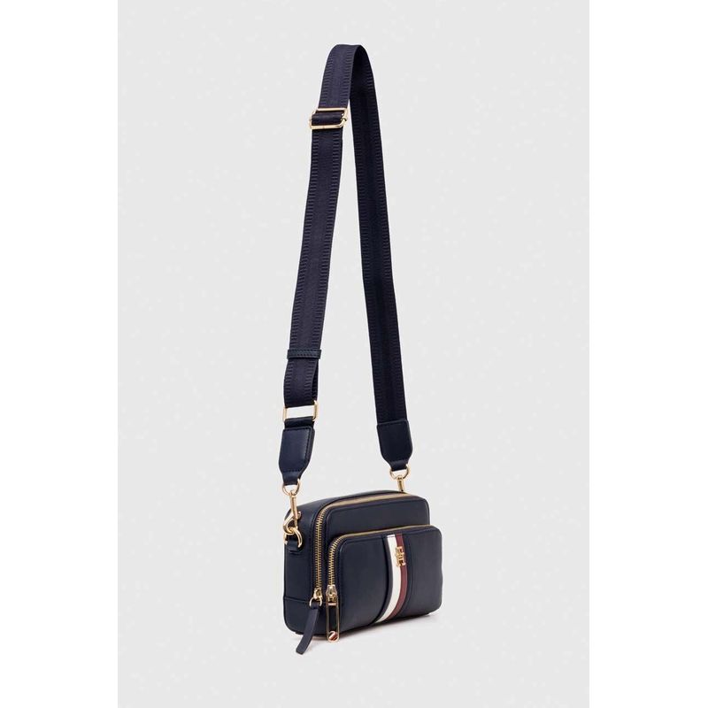 Fashion, accesorii si bijuterii - Femei - Accesorii femei - Genti si rucsacuri femei - Geanta dama Tommy Hilfiger Iconic AW0AW15880 Bleumarin 21.5 x 14 x 8 cm - Infinity.ro