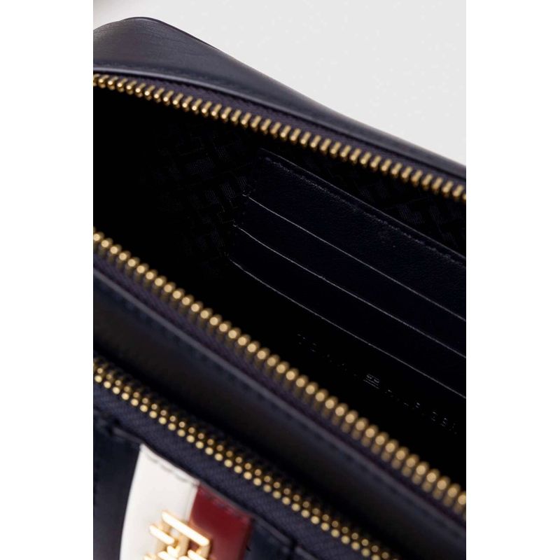 Fashion, accesorii si bijuterii - Femei - Accesorii femei - Genti si rucsacuri femei - Geanta dama Tommy Hilfiger Iconic AW0AW15880 Bleumarin 21.5 x 14 x 8 cm - Infinity.ro