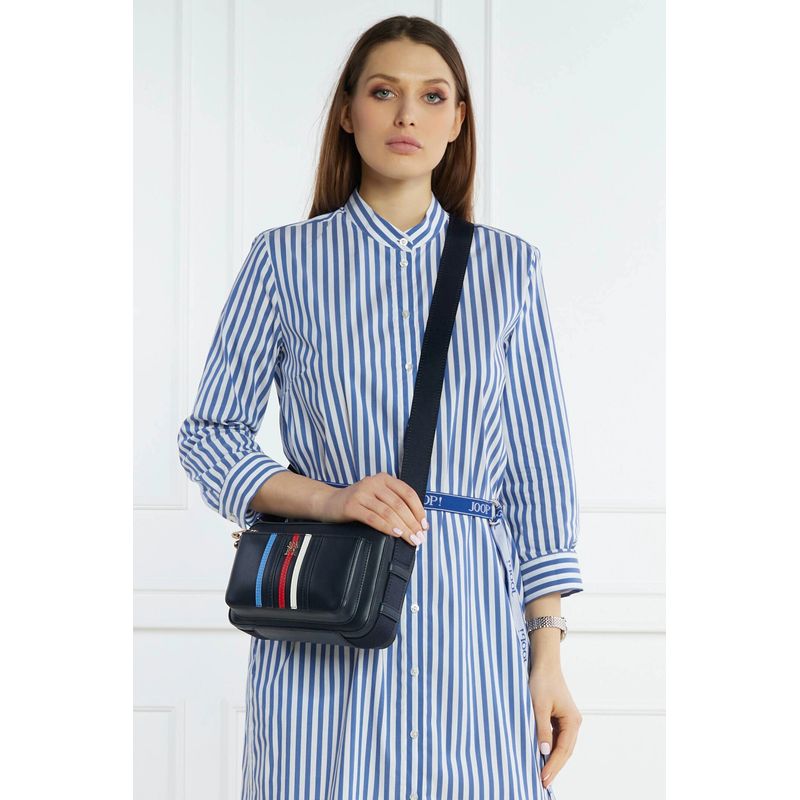 Fashion, accesorii si bijuterii - Femei - Accesorii femei - Genti si rucsacuri femei - Geanta dama Tommy Hilfiger Camera Bag Corp AW0AW16106 Bleumarin 25 x 16 x 11 cm - Infinity.ro