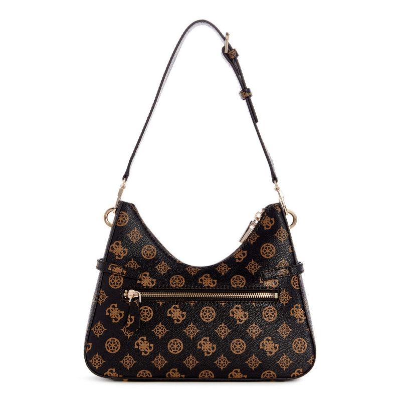 Fashion, accesorii si bijuterii - Femei - Accesorii femei - Genti si rucsacuri femei - Geanta dama Guess Loralee Hobo PG922602 Maro 27 x 14 x 7 cm - Infinity.ro