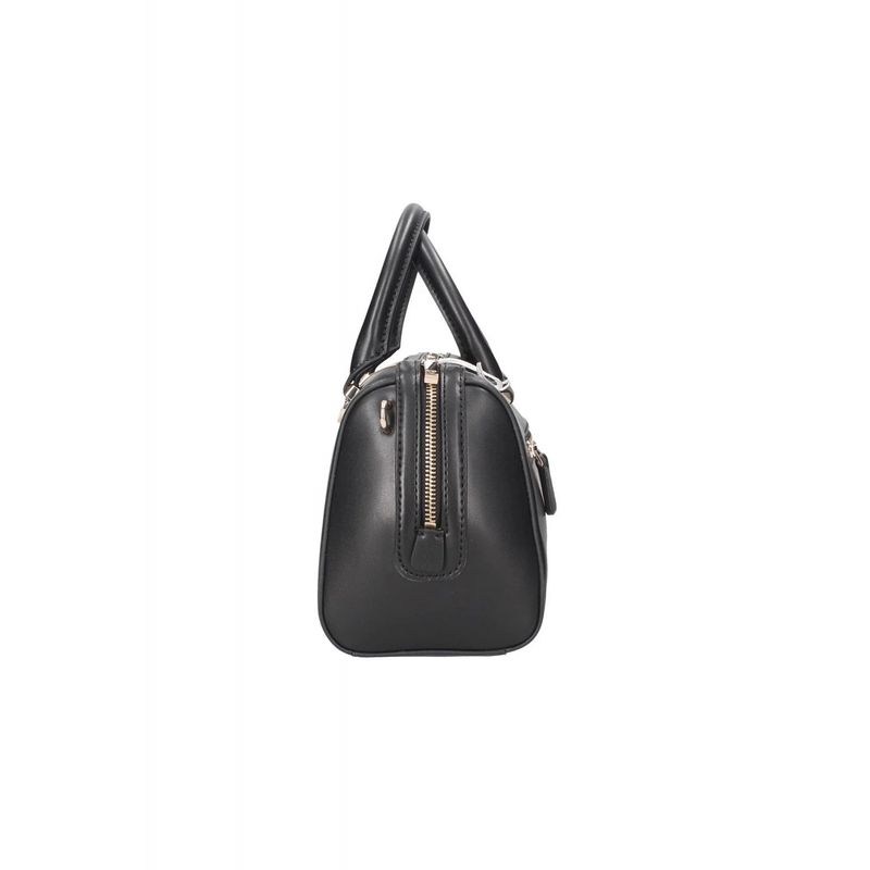 Fashion, accesorii si bijuterii - Femei - Accesorii femei - Genti si rucsacuri femei - Geanta dama Guess Nelka Satchel VG930705 Negru 25.5 x 16 x 12.5 cm - Infinity.ro