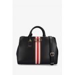 Fashion, accesorii si bijuterii - Femei - Accesorii femei - Genti si rucsacuri femei - Geanta dama Guess nelka satchel VG930707 35 x 25 x 11 cm Negru - Infinity.ro