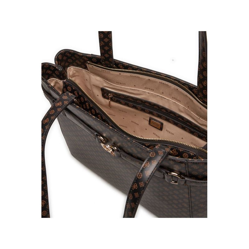 Fashion, accesorii si bijuterii - Femei - Accesorii femei - Genti si rucsacuri femei - Geanta dama Guess Arlena Logo PS933625 37 x 26 x 10 cm Maro - Infinity.ro