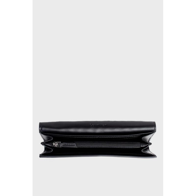 Fashion, accesorii si bijuterii - Femei - Accesorii femei - Portofele femei - Portofel mare de dama Calvin Klein Mini Quilt Large Trifold K60K611895 19 x 9.7 x 3.5 cm Negru - Infinity.ro