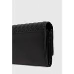 Fashion, accesorii si bijuterii - Femei - Accesorii femei - Portofele femei - Portofel mare de dama Calvin Klein Mini Quilt Large Trifold K60K611895 19 x 9.7 x 3.5 cm Negru - Infinity.ro