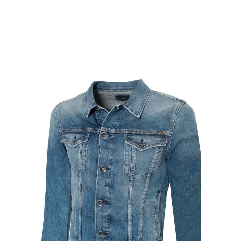 Fashion, accesorii si bijuterii - Barbati - Imbracaminte - Jachete si geci barbati - Geaca de blugi Gas 250913 Albastru XL INTL - Infinity.ro