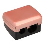 Ingrijire personala si Cosmetice - Machiaj - Aplicatoare si pensule machiaj - Ascutitoare Dubla pentru Creioane de Ochi, Roz, Auriu, 4x3.5x3cm Plastic - Infinity.ro