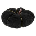 Casa si Gradina - Decoratiuni - Decoratiuni de sezon - Dovleac Decorativ, Tricotat, Portocaliu Negru, 11x4cm - Infinity.ro