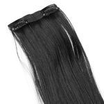 Casa si Gradina - Decoratiuni - Decoratiuni petrecere - Masti si costume carnaval - Extensii par cu clip, negru, 55 cm - Infinity.ro