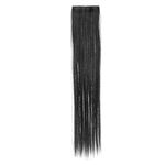 Casa si Gradina - Decoratiuni - Decoratiuni petrecere - Masti si costume carnaval - Extensii par cu clip, negru, 55 cm - Infinity.ro