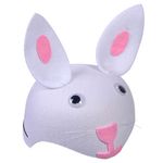 Jucarii, Copii si Bebe - Jucarii si jocuri - Jucarii de rol - Masti si costume copii - Palarie Deghizare Copii, Model Iepuras, Culoare Alb Roz, Material Moale Cu Elastic - Infinity.ro