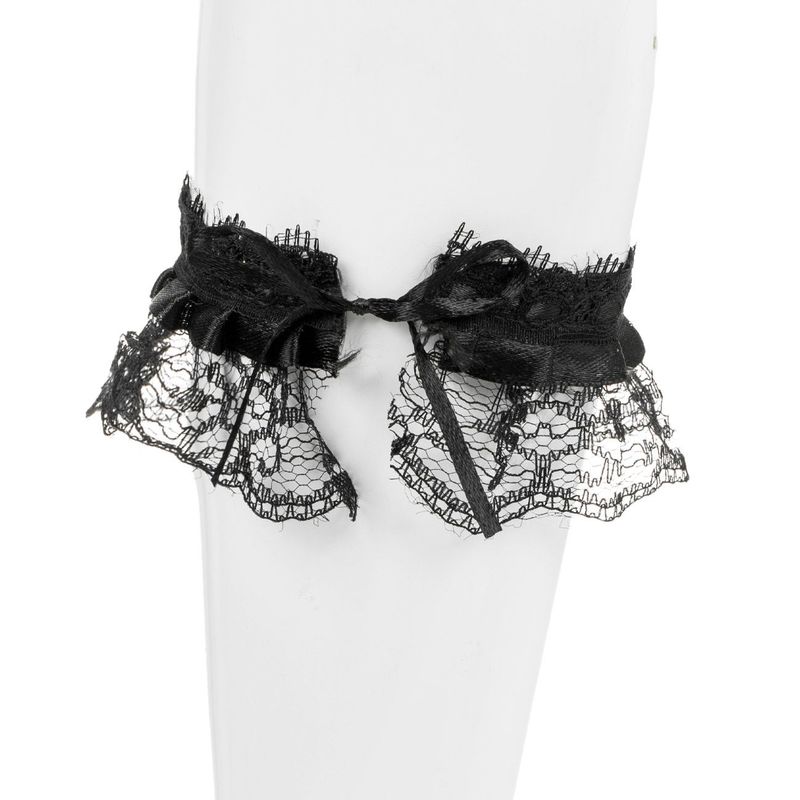 Jucarii, Copii si Bebe - Jucarii si jocuri - Jucarii de rol - Masti si costume copii - Set Accesorii Deghizare Halloween Gothic, Colier Choker si Bratara, Negru, 2 Bucati - Infinity.ro