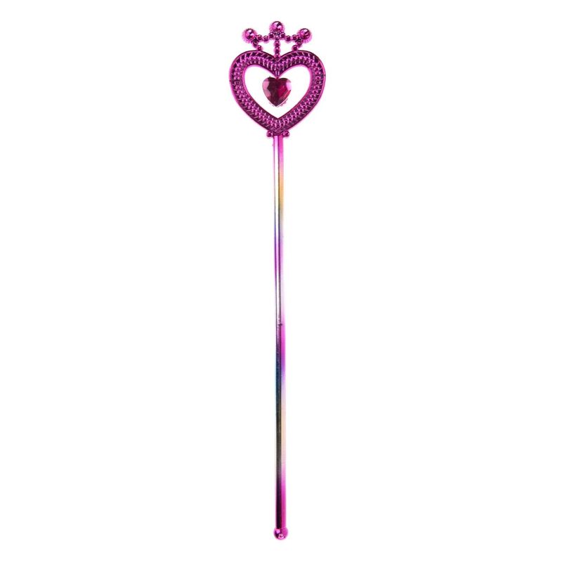 Jucarii, Copii si Bebe - Jucarii si jocuri - Jucarii de rol - Masti si costume copii - Set Tiara & Bagheta, Multicolor, Plastic, 2 piese - Infinity.ro