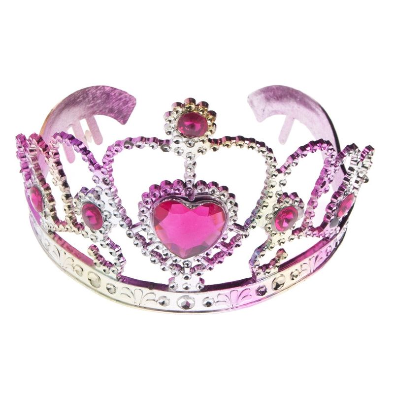 Jucarii, Copii si Bebe - Jucarii si jocuri - Jucarii de rol - Masti si costume copii - Set Tiara & Bagheta, Multicolor, Plastic, 2 piese - Infinity.ro