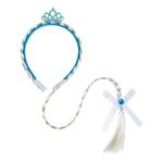 Jucarii, Copii si Bebe - Jucarii si jocuri - Jucarii de rol - Masti si costume copii - Set Printesa Coronita Bagheta Manusi Turcoaz - 3buc. - Infinity.ro