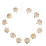 Jucarii, Copii si Bebe - Jucarii si jocuri - Jucarii de rol - Masti si costume copii - Colier Accesorii Deghizare, Model Usturoi, Set 12 Bucati, Culoare Bej - Infinity.ro