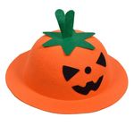 Jucarii, Copii si Bebe - Jucarii si jocuri - Jucarii de rol - Masti si costume copii - Palarie Halloween, Model Dovleac, Portocaliu, Ø25.5x10cm - Infinity.ro