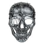 Jucarii, Copii si Bebe - Jucarii si jocuri - Jucarii de rol - Masti si costume copii - Masca Halloween, Craniu, Sarma Argintie, Rasina Sintetica - Infinity.ro